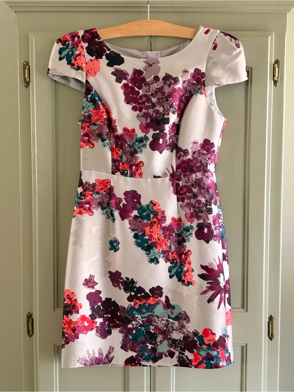 TIBI New York Madeline Silk Blend Floral Shift Dress | Harlow Print | Size 4